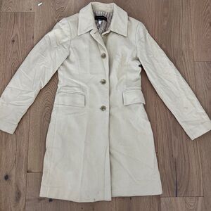 Banana Republic Cream 100% cotton Coat